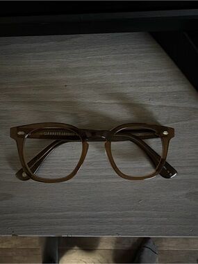 Garrett Leight Byrne Caramel Brown Glasses